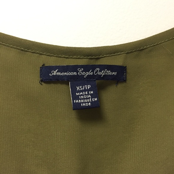 🌷sold🌷•AEO• Olive Green Maxi Dress - Picture 5 of 8